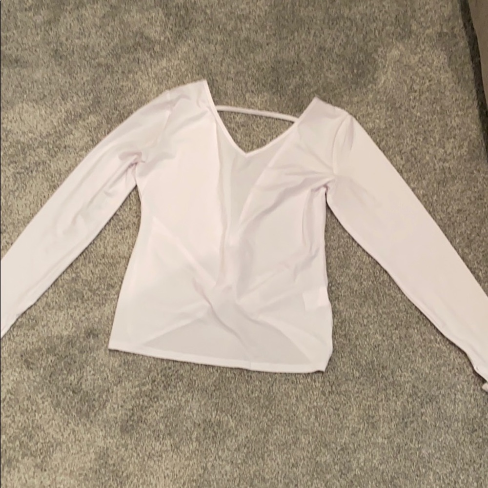 NWOT Zyia V Back Vibes Tee